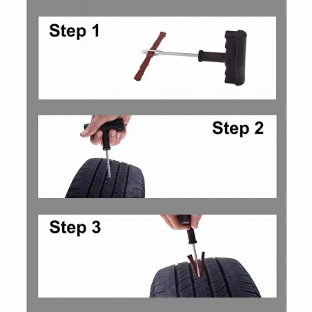 Kit réparation de pneus bandes de caoutchouc et accessoires FAITES-LE VOUS-MÊME