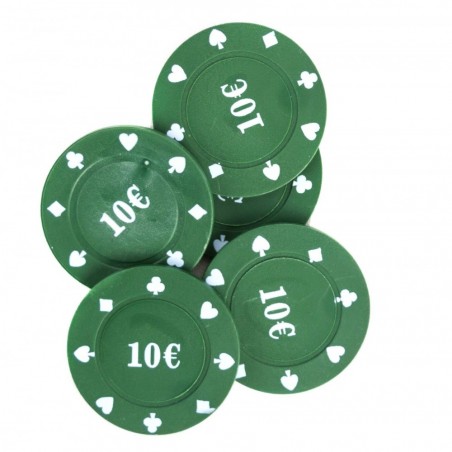 Set de 200 jetons de couleur dans un puces spéciales de conteneurs Texas Hold Em
