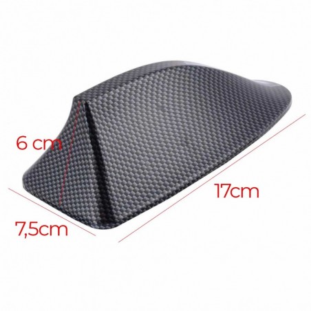 811034 Antenne voiture universelle auto-adhésive Shark aérodynamique 15cm FM AM