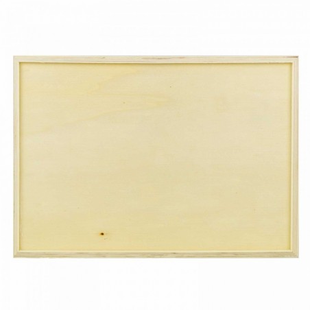 Lot de 3 boîtes CuoriFoglio en bois clair poreux 3 tailles différentes