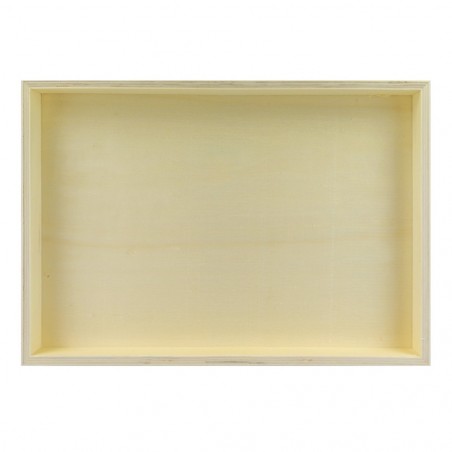 Lot de 3 boîtes CuoriFoglio en bois clair poreux 3 tailles différentes