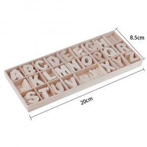 Lettres en bois clair à personnaliser 130pcs décoration... 2