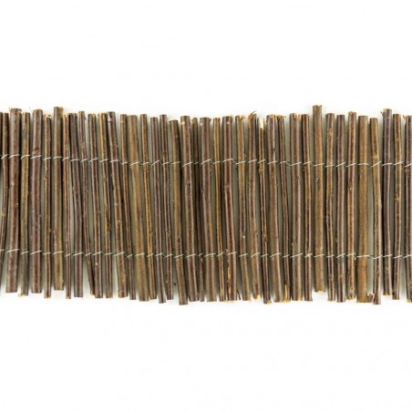 502495 Clôture d'ombrage décorative 200x15cm courte couleur foncée