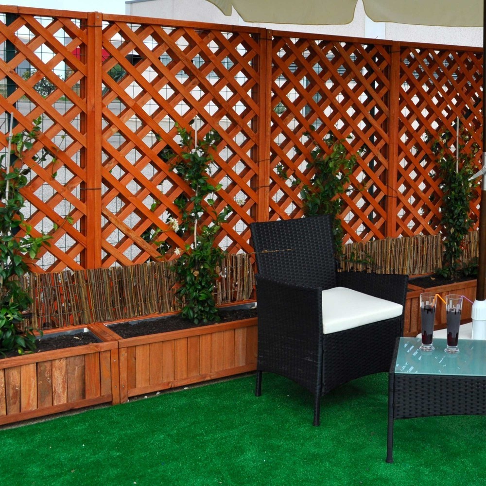 502495 Clôture d'ombrage décorative 200x15cm...