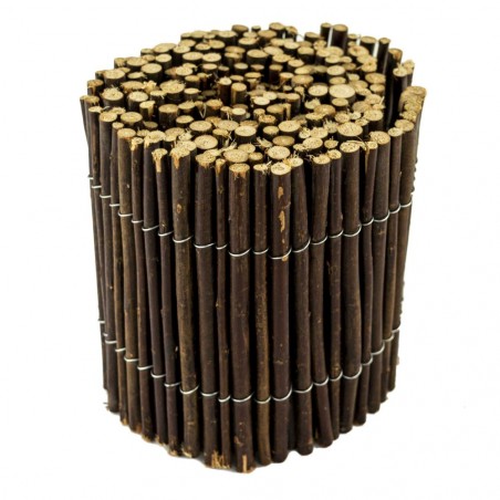 502495 Clôture d'ombrage décorative 200x15cm courte couleur foncée
