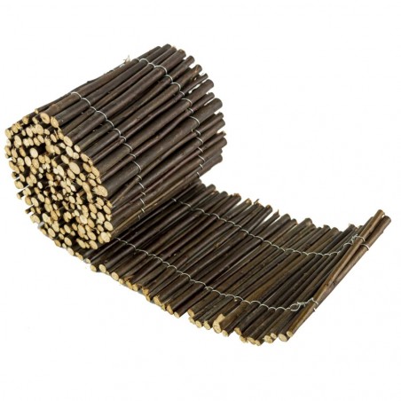 502495 Clôture d'ombrage décorative 200x15cm courte couleur foncée