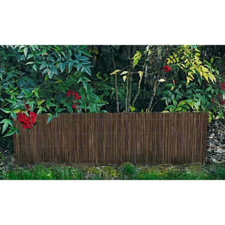 502488 Clôture d'ombrage décorative 200x40cm courte couleur foncée