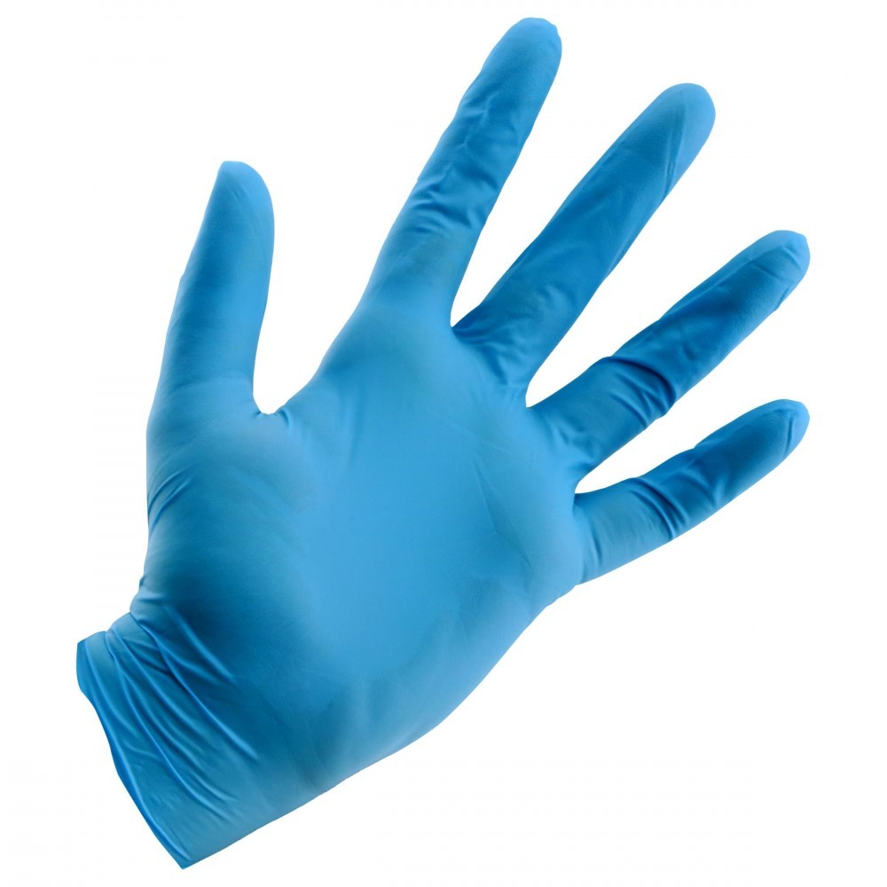 Boite 100 gants NITRILO jetable BLEU utilisation pour tatouages ​​