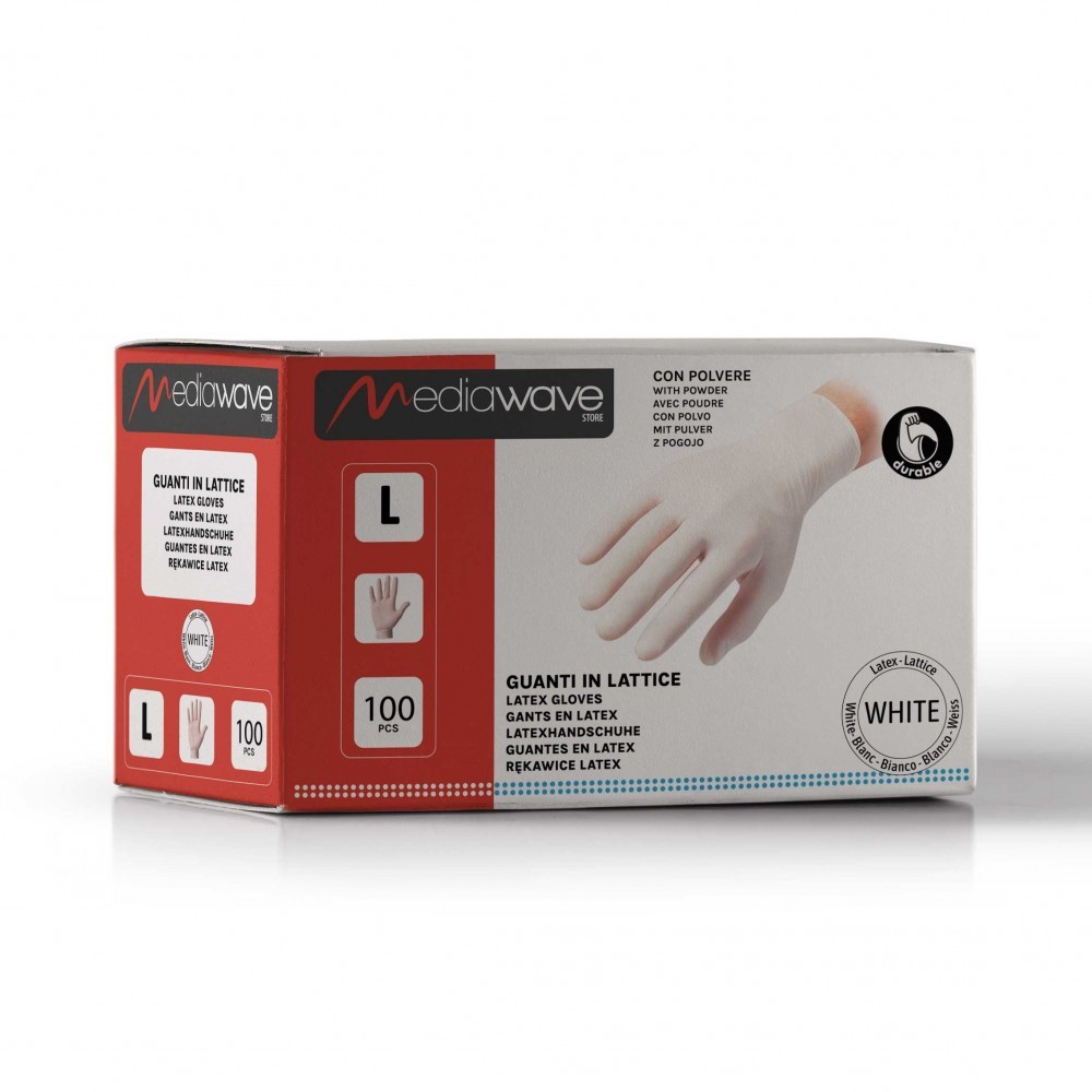 Boîte de 300 gants NITRILO jetable BLANC utilisation médicale /tatoueur