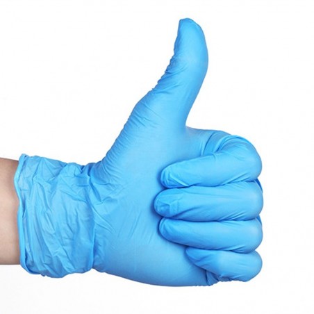 Boite 300 gants NITRILO jetable BLEU utilisation médicale/tatouages ​​