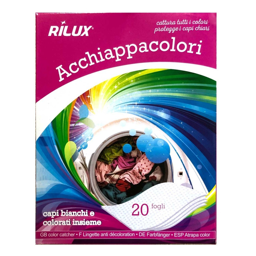 055557 Lingettes x 20 de capture des couleurs RILUX pour lave-linge