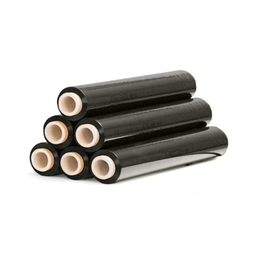 Pack 6 Films manuel extensible NOIR 23 MY 2,4 kg 500 mm pour emballage