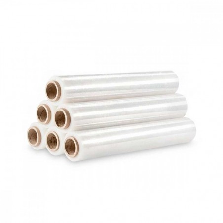 Film manuel extensible BLANC 23 MY 2,4 kg 500 mm pour emballage