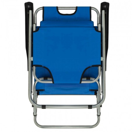 320389 Transat 2 en 1 inclinable et pliable Onshore textilène et métal