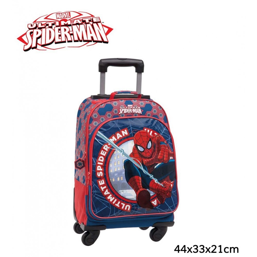 Maleta de viaje Spiderman go spidey en tela con 4 ruedas  44 x 33 x 21 cm Marvel 4322851