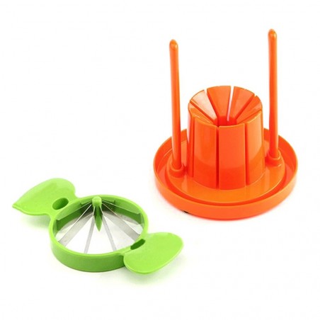 Coupe fruits ou légumes 3 en 1 avec deux types de lames