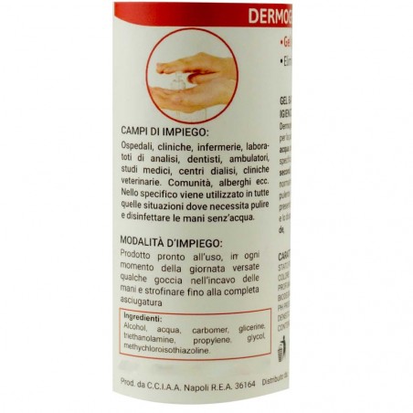 DERMOGEL CLORHEXIDINA GEL désinfectant Bactéricide sans rinçage 250ml