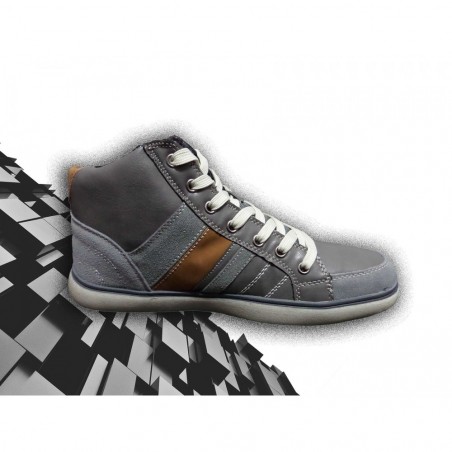 Chaussures homme mod. GRAPHITE  bout rond et zip latérale