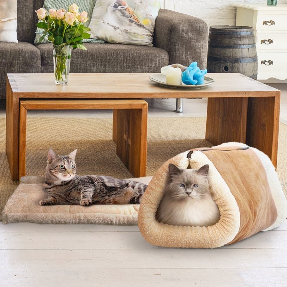 Tunnel en peluche pour chat et chien...