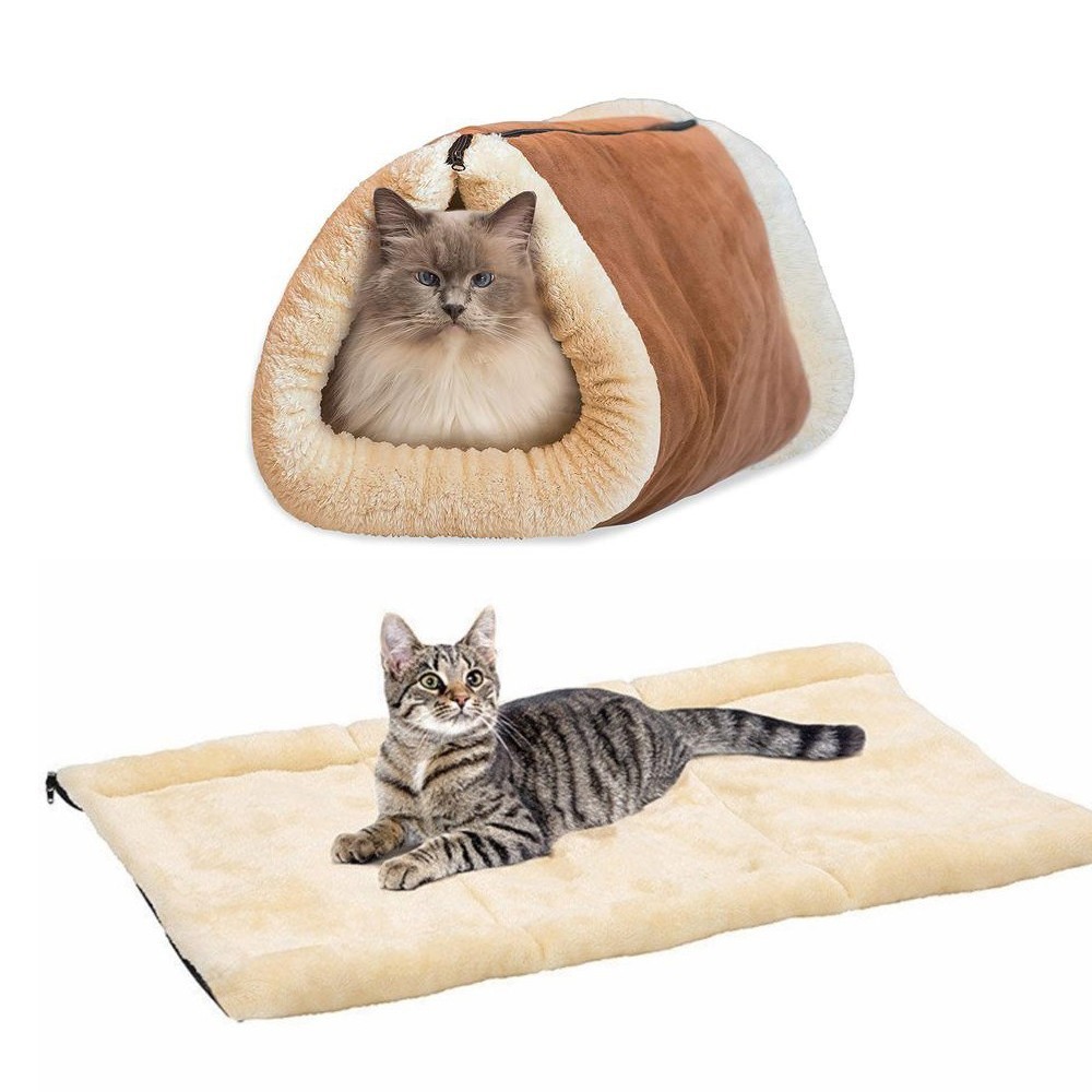 Tunnel en peluche pour chat et chien...