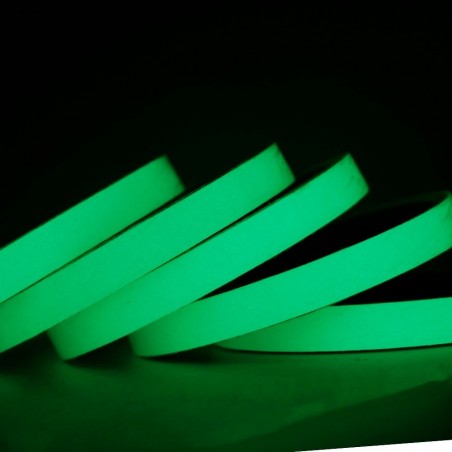 Ruban fluorescent multifonction Glow in the dark 6 heures 15mm x 3mt