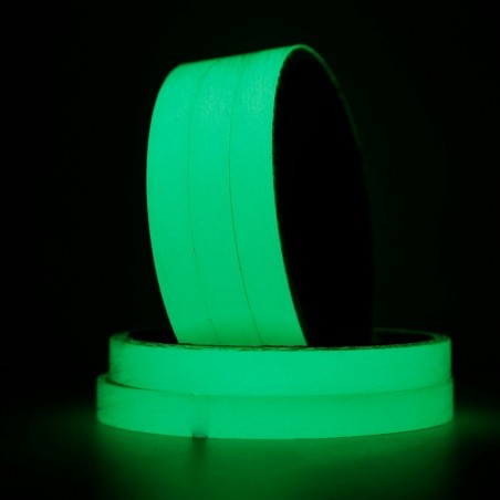 Ruban fluorescent multifonction Glow in the dark 6 heures 15mm x 3mt