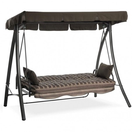 ROYAL Fauteuil à bascule 3 places inclinable en fer  203x115xh170cm