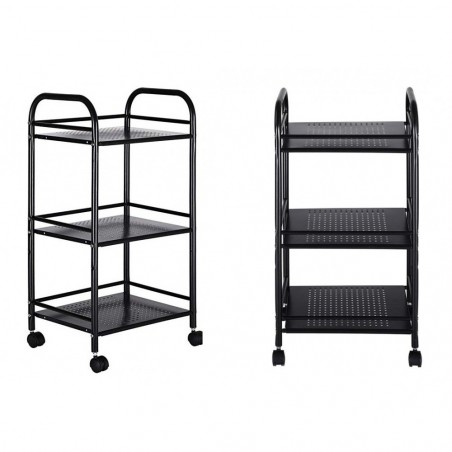Desserte 3 niveaux multifonction pour objets 4 roues 40 x 35 x 75 cm