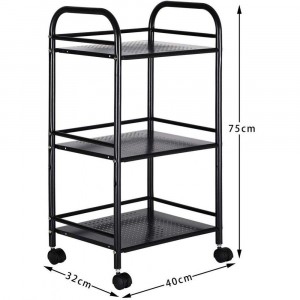 Desserte 3 niveaux multifonction pour objets 4 roues 40 x... 2