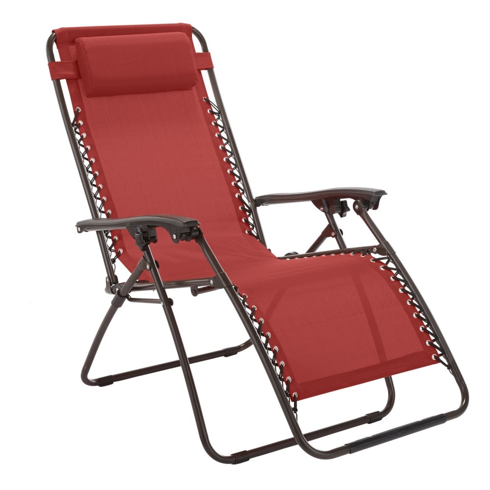 Chaise pliante inclinable EVERTOP GRAVITÀ ZERO BORDEAUX