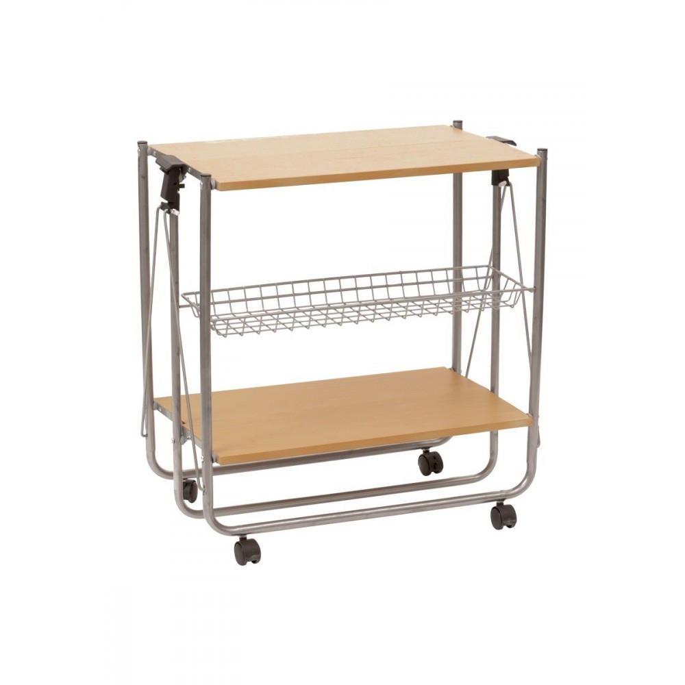 Desserte de cuisine pliable en bois OAK...