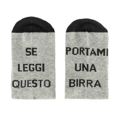 Chaussettes imprimées unisexes drôles Apporte-moi une bière taille 35 à 45