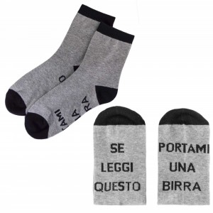 Chaussettes imprimées unisexes drôles Apporte-moi une...