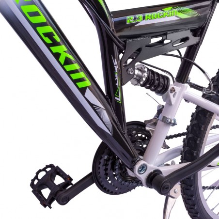 vélo 26" ROCKIN BIAMMORTIZZAT 2 freins et 12 vitesses shimano  BKT BTB26