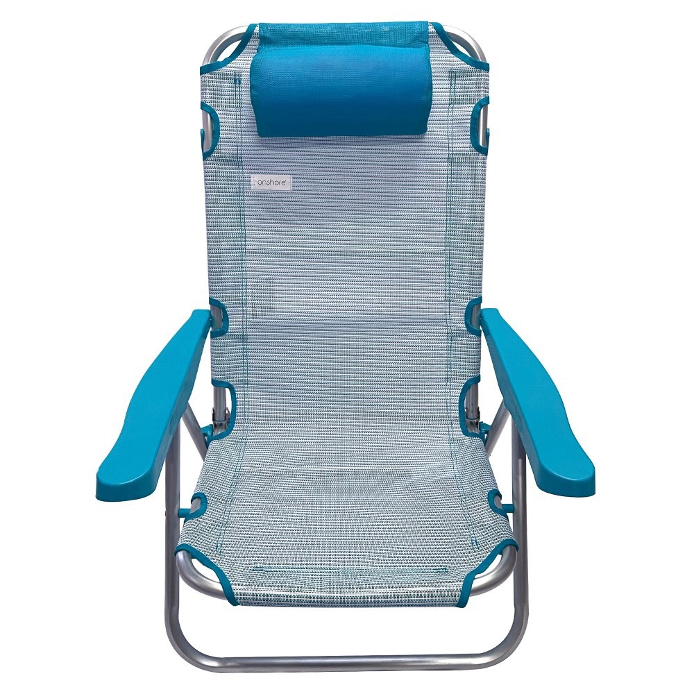 545119 ONSHORE chaise de plage inclinable en aluminium et textile en 3 couleurs