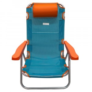 427668 ONSHORE chaise de plage inclinable en aluminium et... 2