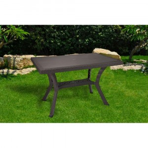 Calaf Elite KROPLAST table résine de rotin gaufrée pour... 2