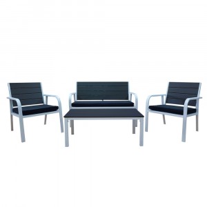 Ensemble complet table Dallas 2 chaises 1 banc de jardin...