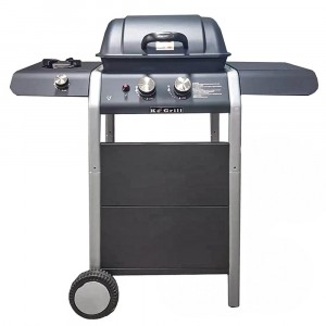 KeGrill KE601 barbecue pierre lave 2 brûleurs et 1...