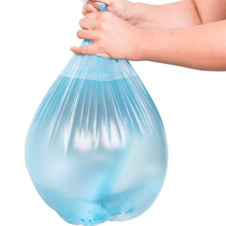 Kit 4 rouleaux de 15 sacs poubelles anti-gouttes colorés pour recyclage 55x65cm