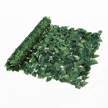 Panneaux lierre synthétique réaliste avec filet de jardin maillonable 1x3m