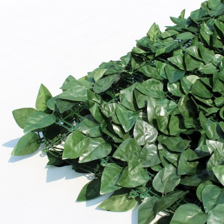 Panneaux lierre synthétique réaliste avec filet de jardin maillonable 1x3m