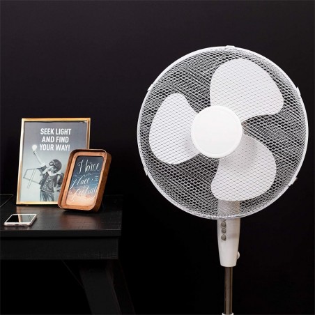 Ventilateur colonne JCL 40W pales blanches 40 cm 60x40x145 cm