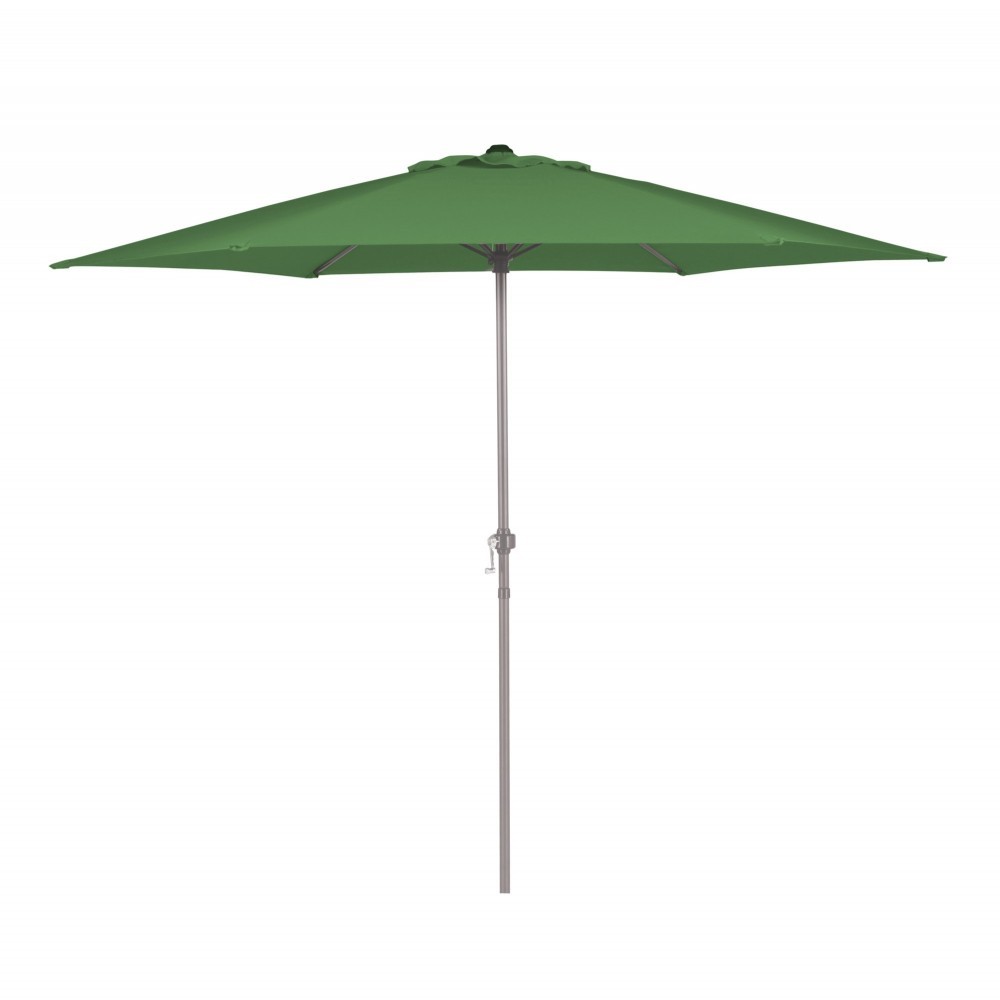 334002 Parasol rond diamètre 270 cm 6 barres avec manivelle