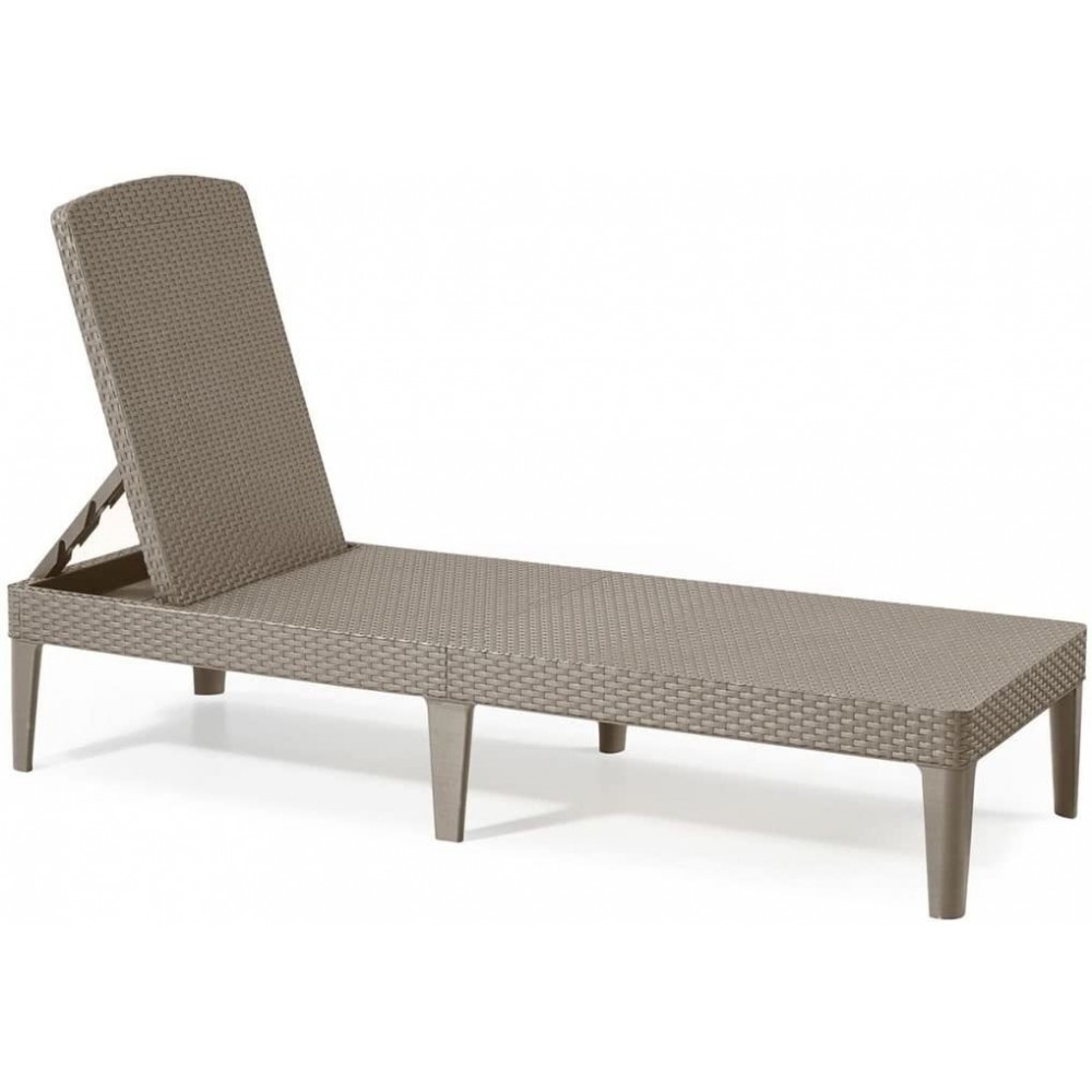 Transat en résine CAPIPUCCINO JAIPUR 187x58 h29 cm Mobilier de jardin