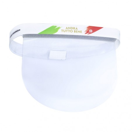 Écran de protection facial réglable 24x29 cm anti-éclaboussures en PVC