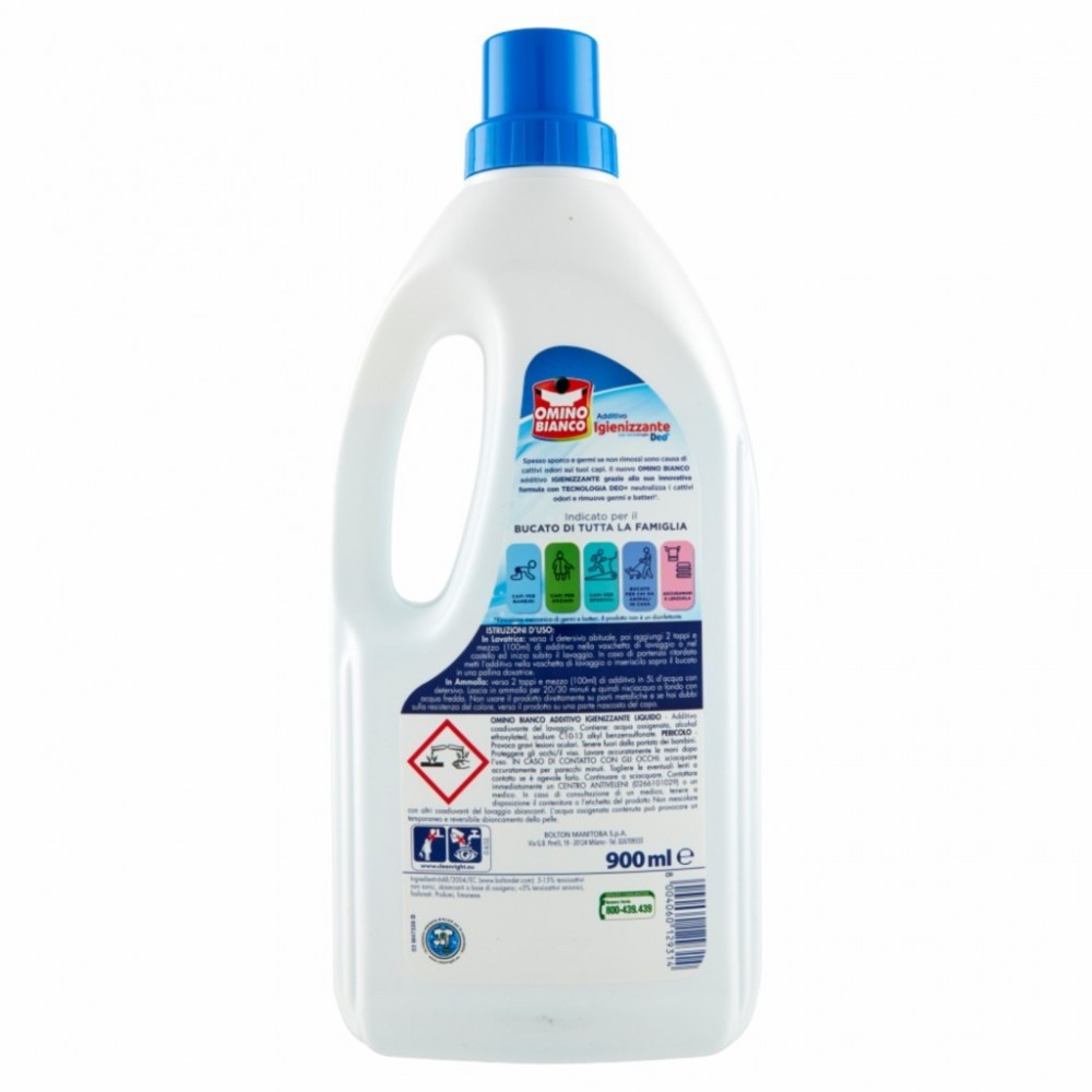 Additif désinfectant Omino blanc avec technologie Deo + 900ml