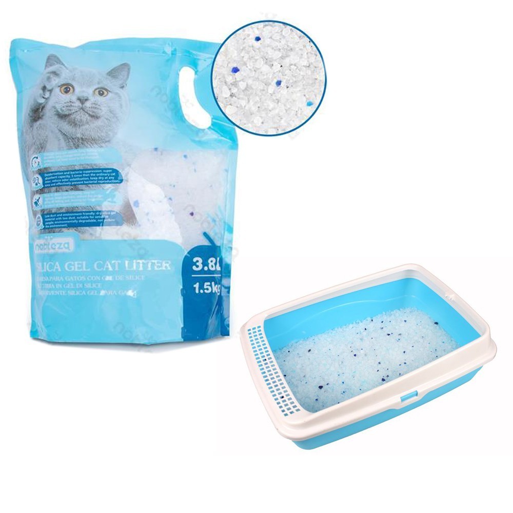 043767 Sable en gel de silice litière de chats et animaux de compagnie 3,8 Lt