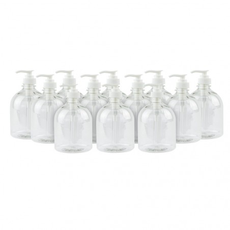 Pack de 12 bouteilles en plastique de 500 ml avec distributeur PET