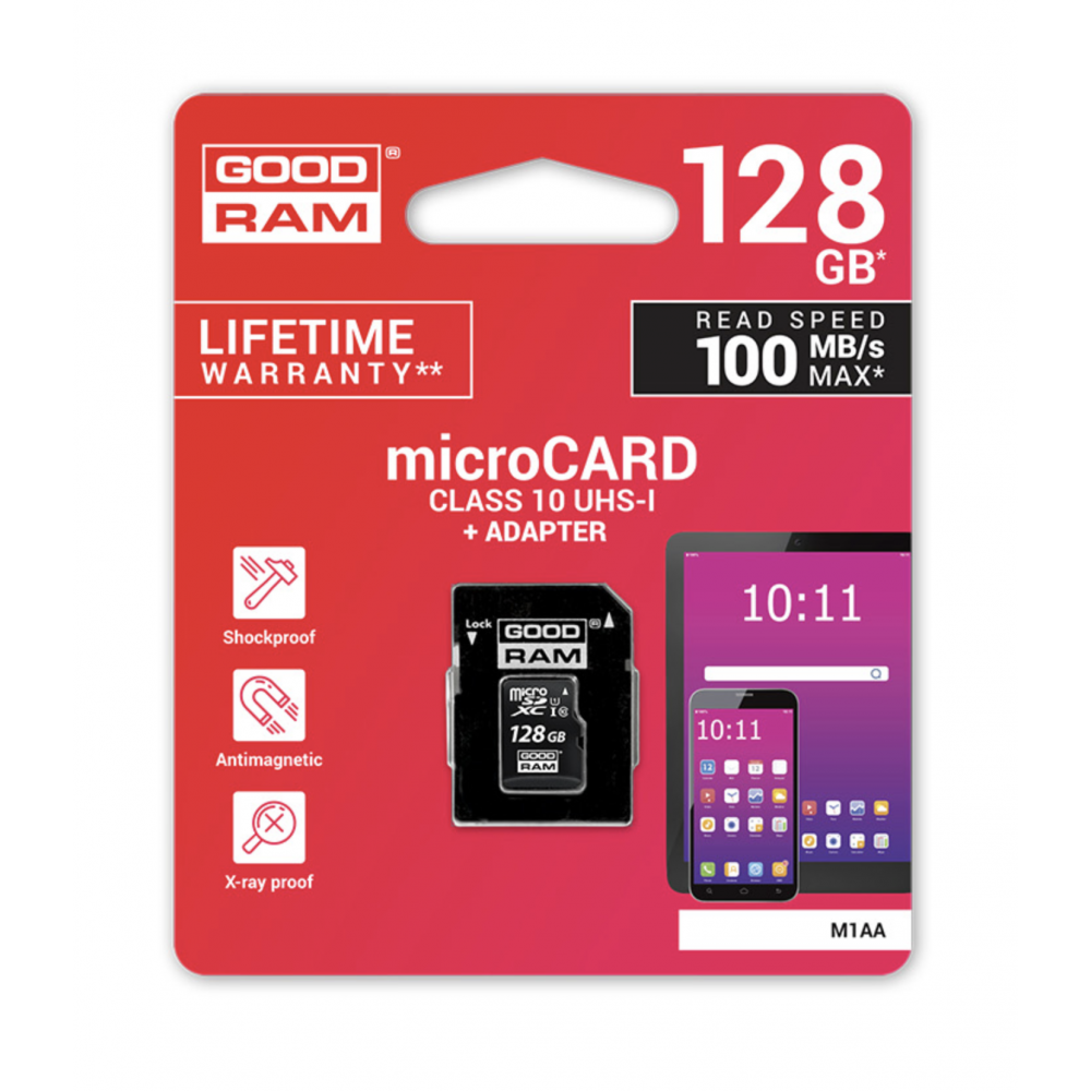GOOD RAM carte mémoire 128 Go SD Class 10 100MB...